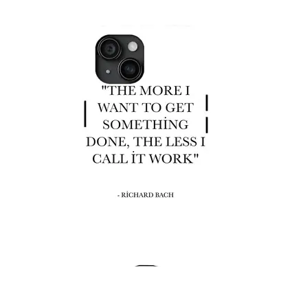 Richard Bach Quote Minimalist Black White Print