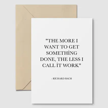 Richard Bach Quote Minimalist Black White Print