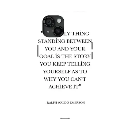 Ralph Waldo Emerson Goal Motivational Quote Print