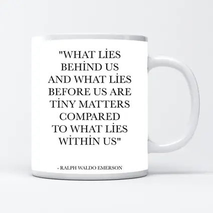 Ralph Waldo Emerson Quote Black White Print