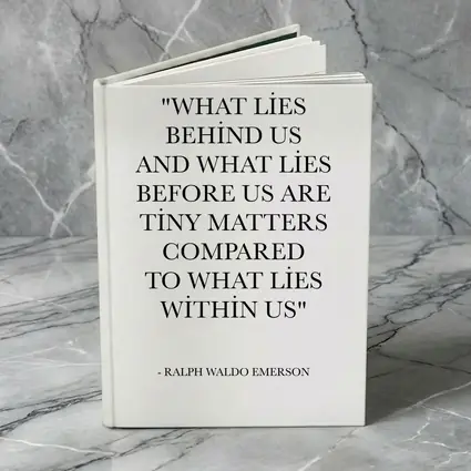 Ralph Waldo Emerson Quote Black White Print
