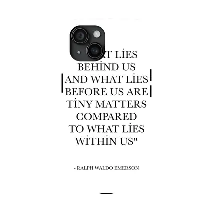 Ralph Waldo Emerson Quote Black White Print