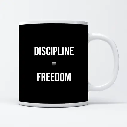 Discipline Equals Freedom Bold Black Typography