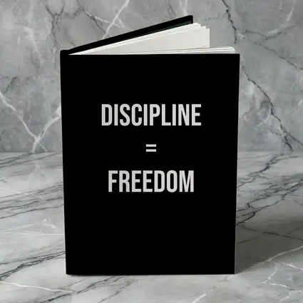 Discipline Equals Freedom Bold Black Typography