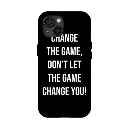 Change The Game Motivational Quote Black Background