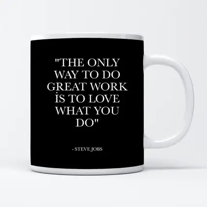 Steve Jobs Quote Black Minimal Typography Art