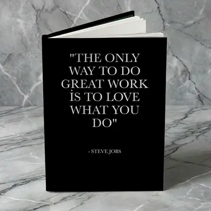 Steve Jobs Quote Black Minimal Typography Art