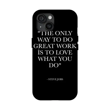 Steve Jobs Quote Black Minimal Typography Art
