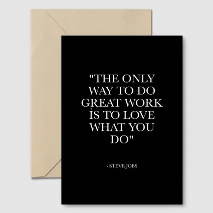 Steve Jobs Quote Black Minimal Typography Art