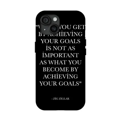 Zig Ziglar Goals Quote Black White