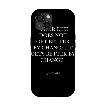 Jim Rohn Life Change Quote Black White