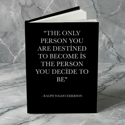 Ralph Waldo Emerson Quote Black Minimalist Art