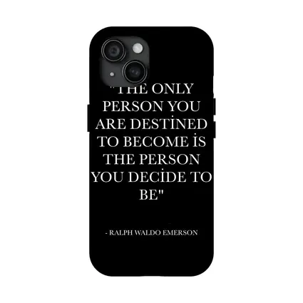 Ralph Waldo Emerson Quote Black Minimalist Art
