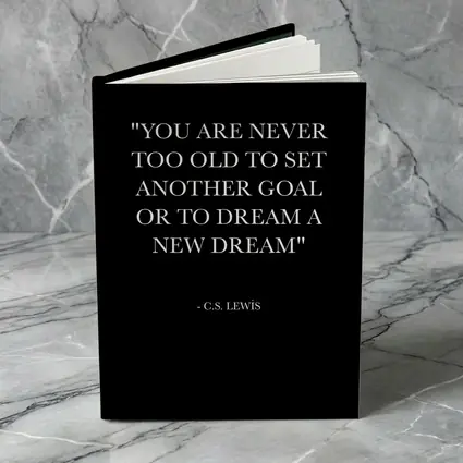 CS Lewis Quote Black Minimalist Typography Art