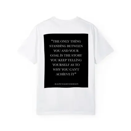 Ralph Waldo Emerson Goal Quote Black