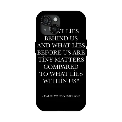 Ralph Waldo Emerson Quote Black Minimalist Print
