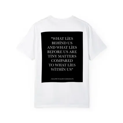 Ralph Waldo Emerson Quote Black Minimalist Print