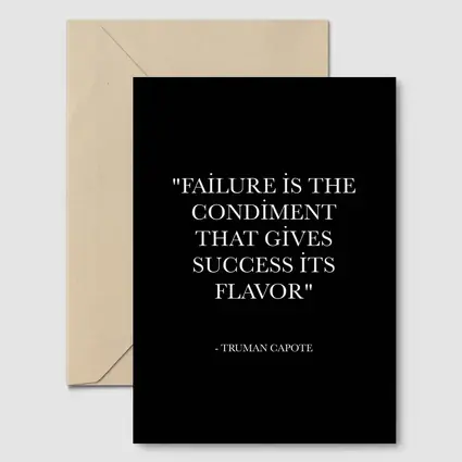 Truman Capote Failure Success Quote Black