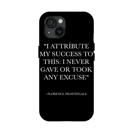Florence Nightingale Success Quote Black Print