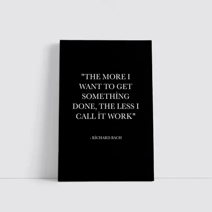 Richard Bach Quote Black Minimalist Typography Art