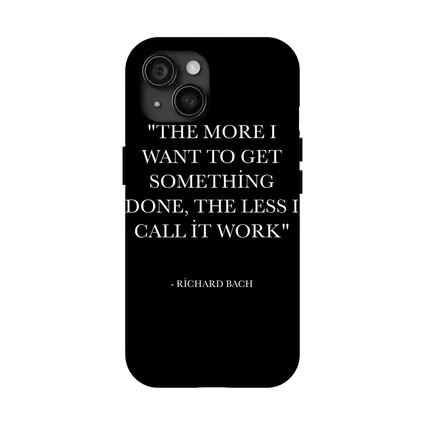 Richard Bach Quote Black Minimalist Typography Art