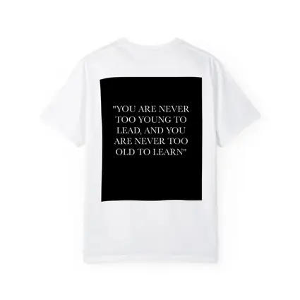 Never Too Old To Learn Black Quote