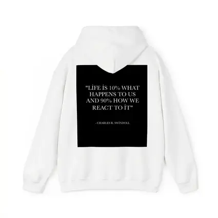 Charles Swindoll Life Reaction Quote Black