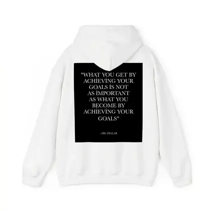 Zig Ziglar Goals Quote Black White