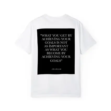 Zig Ziglar Goals Quote Black White