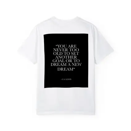 CS Lewis Dream Goals Quote Black Background