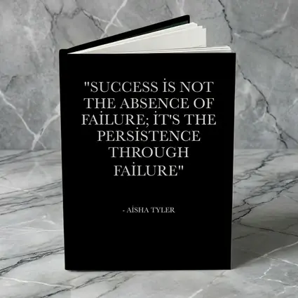 Aisha Tyler Success Persistence Quote Black Background