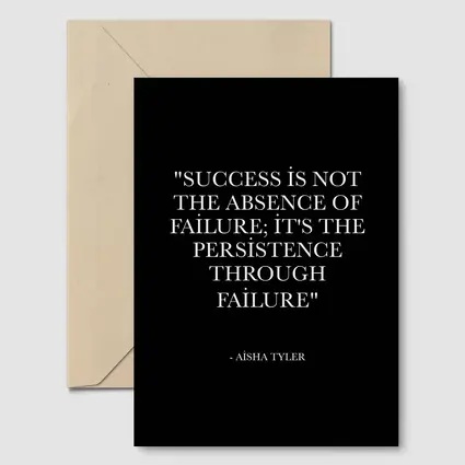 Aisha Tyler Success Persistence Quote Black Background