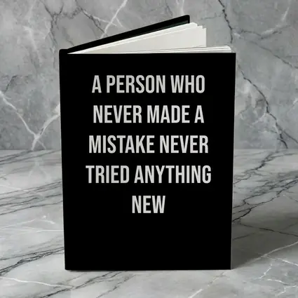 Never Made A Mistake Quote Black