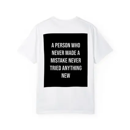 Never Made A Mistake Quote Black