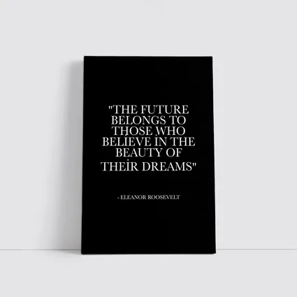 Eleanor Roosevelt Future Dreams Inspirational Quote
