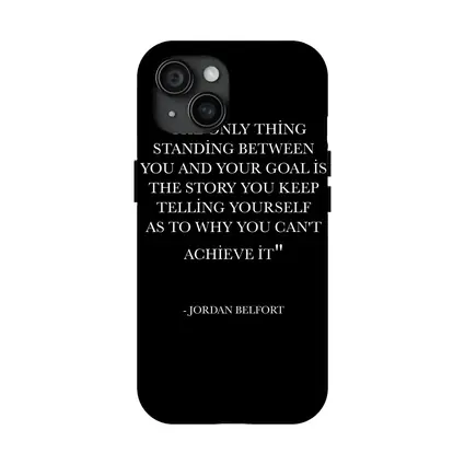 Jordan Belfort Goal Quote Black Background