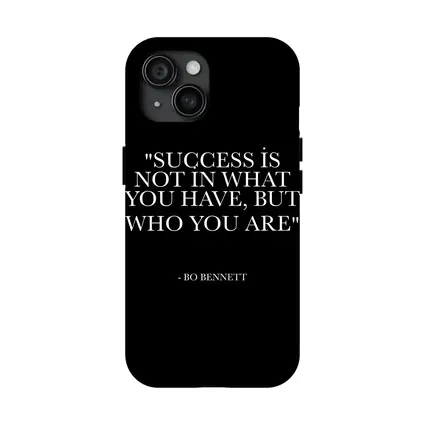 Bo Bennett Success Quote Black Background Art