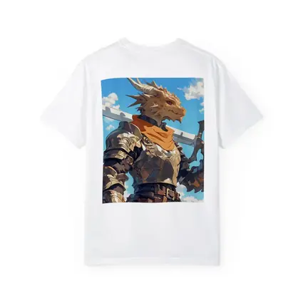 Dragon Knight Armor Sword Blue Sky