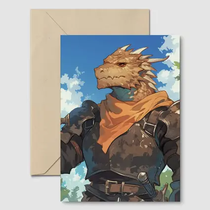 Dragon Knight Warrior Anime Art Forest