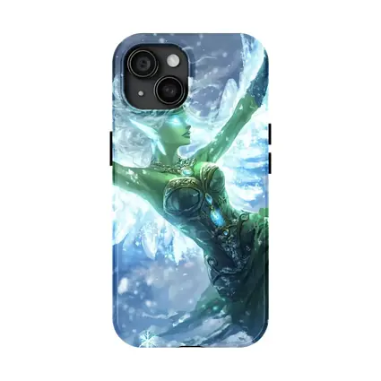 Ice Angel Fantasy Figure Winter Snow Scene