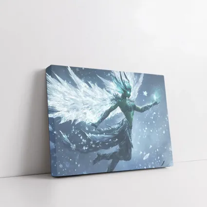 Ice Angel Fantasy Figure Snowflake Storm