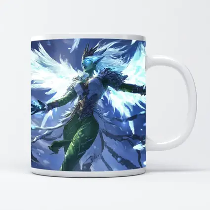 Fantasy Elf Angel Wings Ice Blue Sky