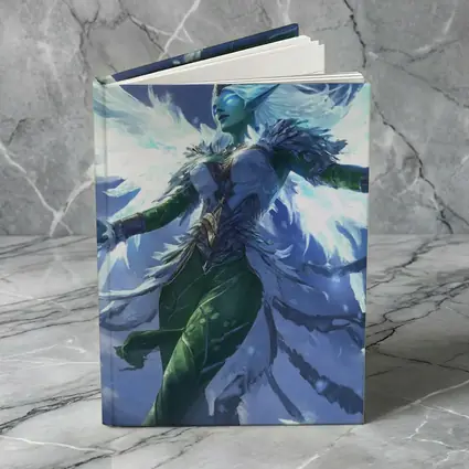 Fantasy Elf Angel Wings Ice Blue Sky