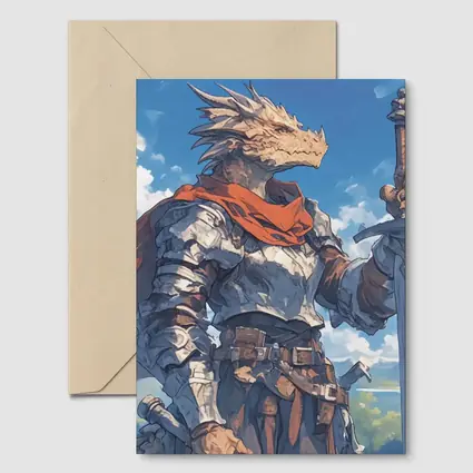 Dragon Knight Warrior Anime Fantasy Sky