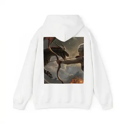 Fantasy Warrior Woman Fighting Dark Dragon