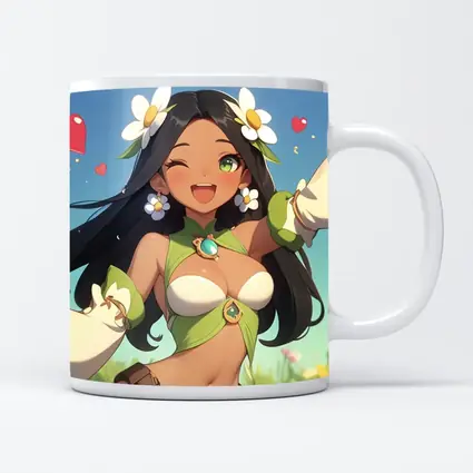Anime Girl Daisy Flowers Summer Field