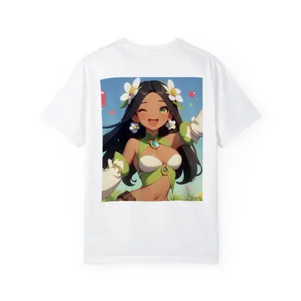 Anime Girl Daisy Flowers Summer Field