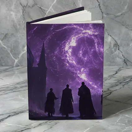Dark Sorcerers Purple Lightning Storm Gothic Cathedral