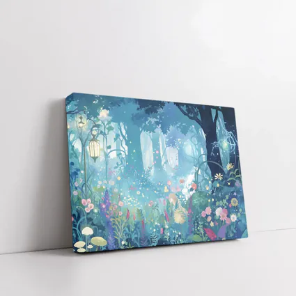 Enchanted Forest Garden Anime Floral Night