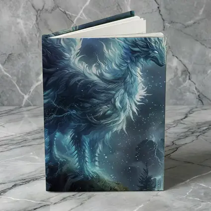 Glowing Fantasy Beast Mountain Forest Art